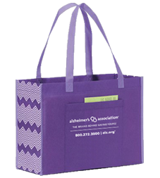 Alzheimer's Association Chevron Tote Bag