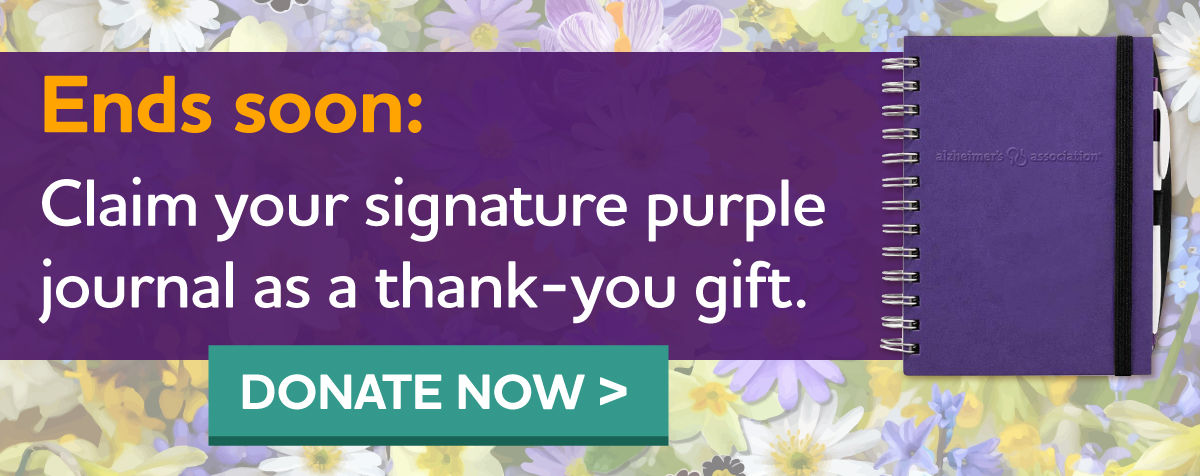 Ends soon: Claim your signature purple journal as a thank-you gift.