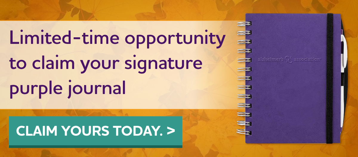Limited-time to receive your signature purple journal