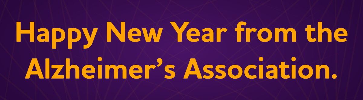 Happy New Year from the Alzheimer's Association