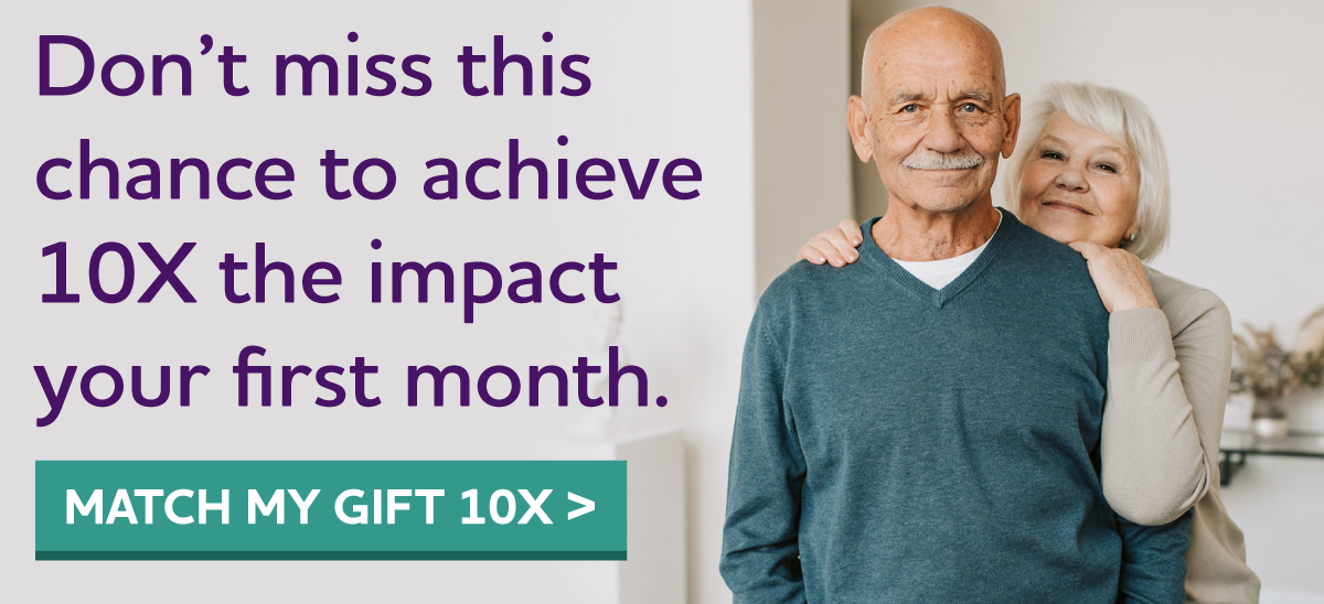 Make it monthly with 10X the impact