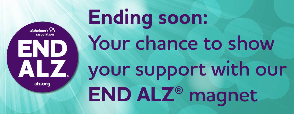 Get your limited-edition END ALZ® magnet today.