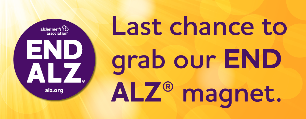 Get your limited-edition END ALZ® magnet today.