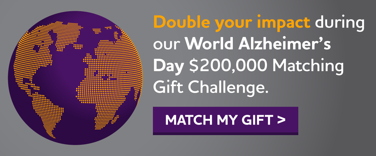 World Alzheimer's Day $200,000 Match