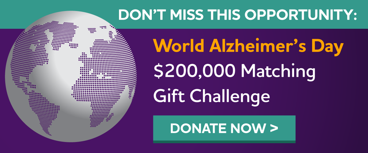 World Alzheimer's Day $200,000 Match