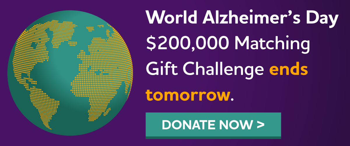 World Alzheimer's Day $200,000 Match