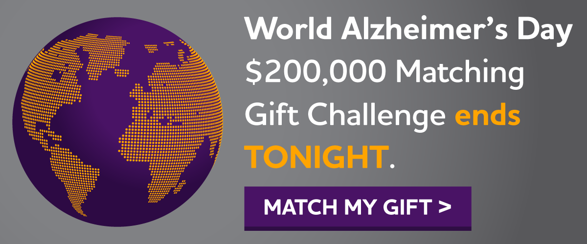 World Alzheimer's Day $200,000 Match