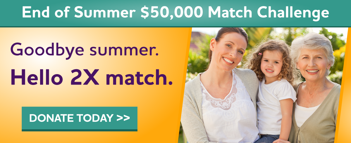 End of Summer $50,000 Matching Gift Challenge