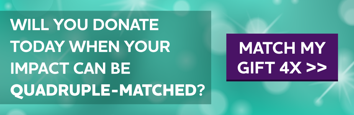 YEAR-END 4X MATCH CHALLENGE 48 HOURS ONLY: Your gift can go 4X as far to help end Alzheimer's.