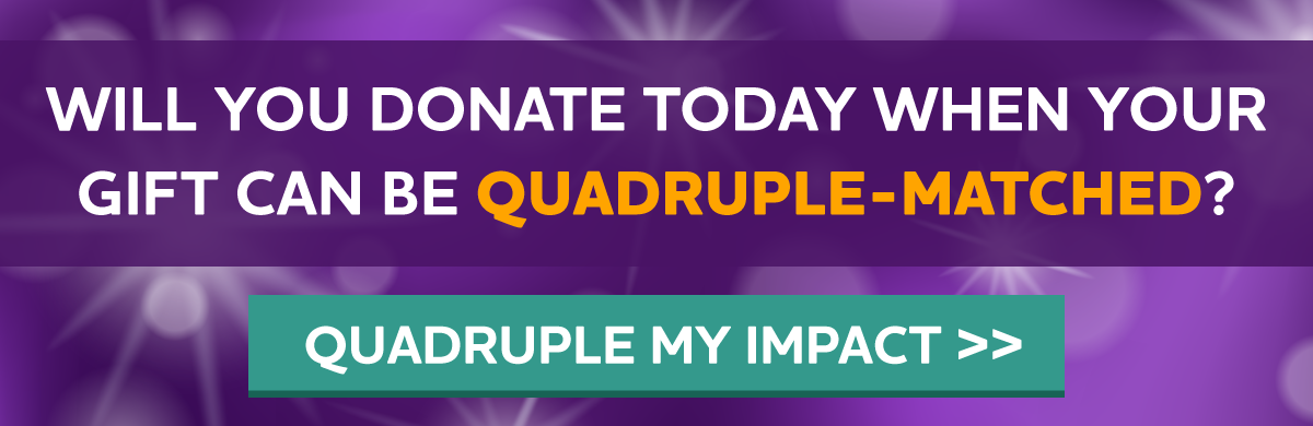 YEAR-END 4X MATCH CHALLENGE 48 HOURS ONLY: Your gift can go 4X as far to help end Alzheimer's.