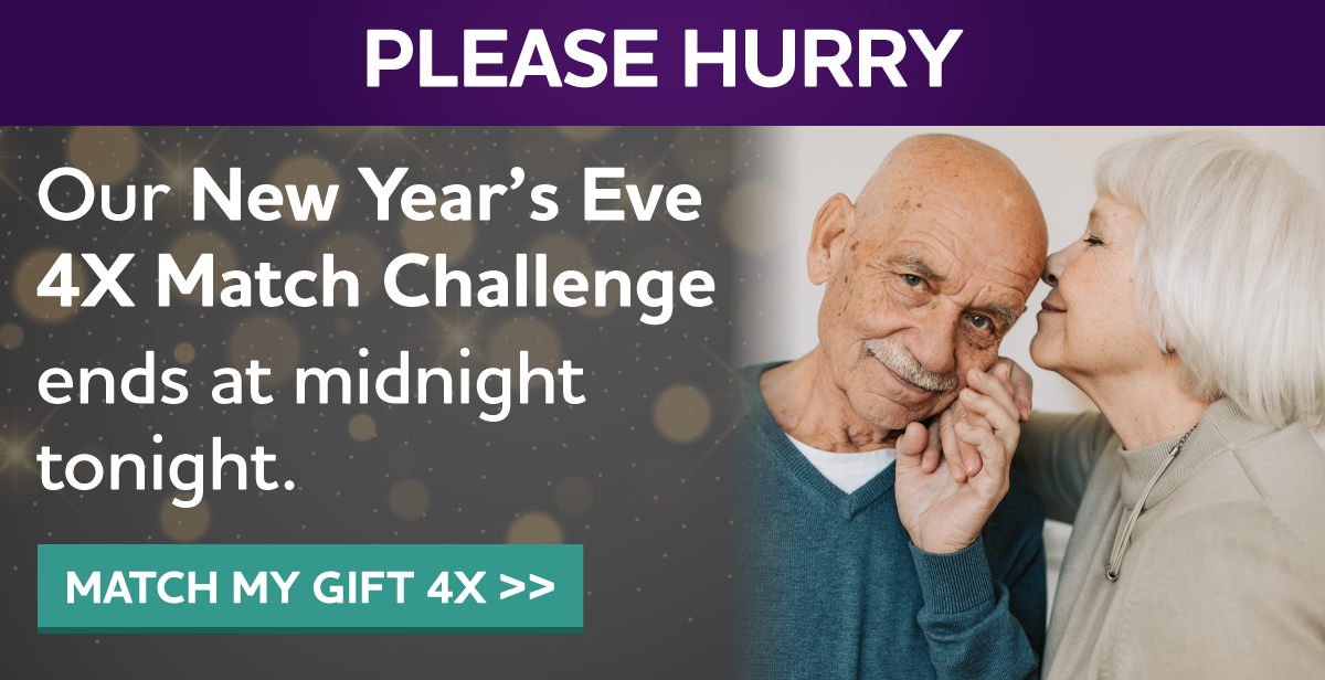 Our New Year's Eve 4X Match Challenge ends at midnight tonight.