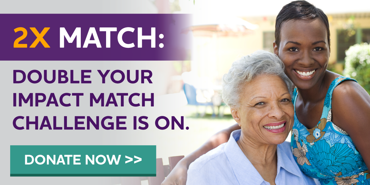 DOUBLE your support now. Double Your Impact Match Challenge is on