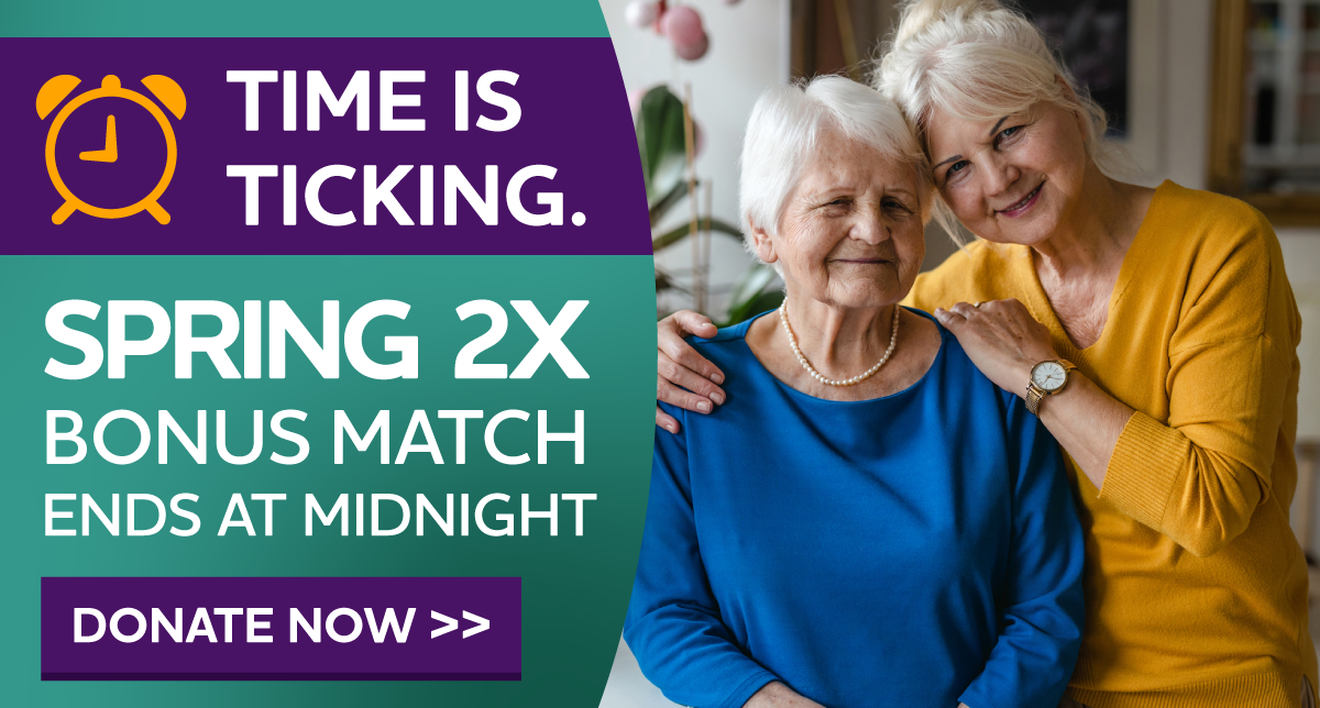 TIME IS TICKING. Spring 2X Bonus Match Ends at MIDNIGHT.