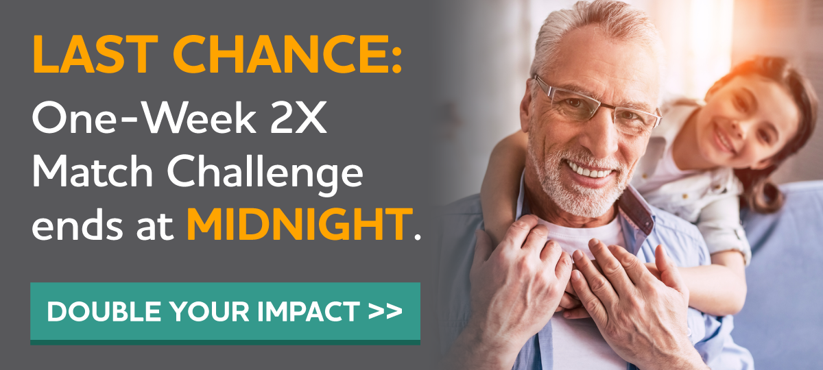 LAST CHANCE: One-Week 2X Match Challenge Ends at MIDNIGHT.