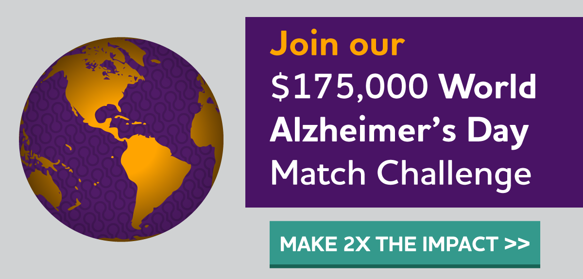 $175,000 World Alzheimer's Day Match Challenge