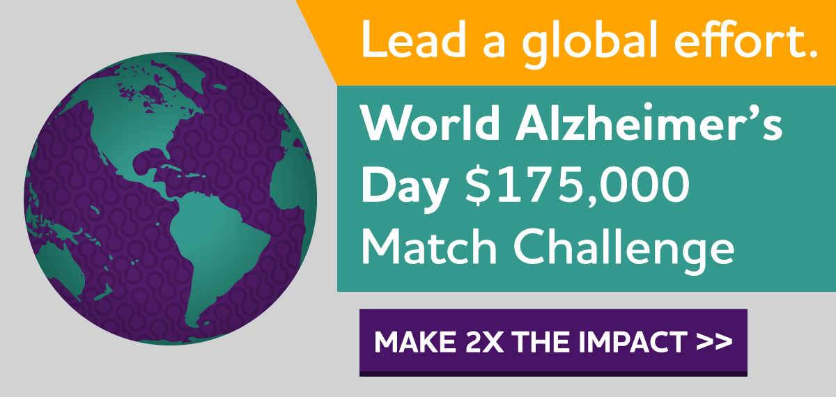 $175,000 World Alzheimer's Day Match Challenge