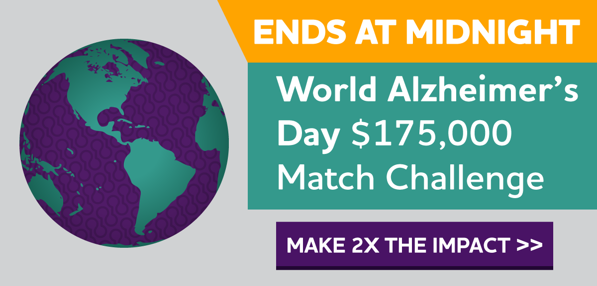 $175,000 World Alzheimer's Day Match Challenge