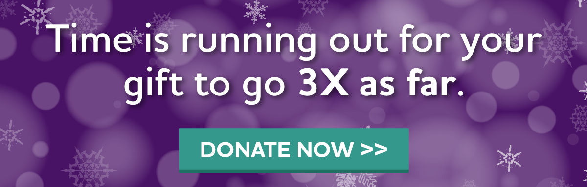 Time is running out. Donate Now.