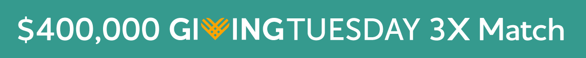 Every dollar you give, up to $400,000, can be matched to help provide 3X the care and support and advance research.