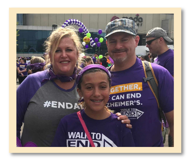 Kelly Kalkofen, who lost her mother and grandmother to Alzheimer's.