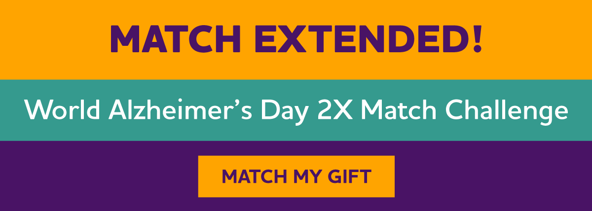 MATCH EXTENDED! World Alzheimer's Day 2X Match Challenge