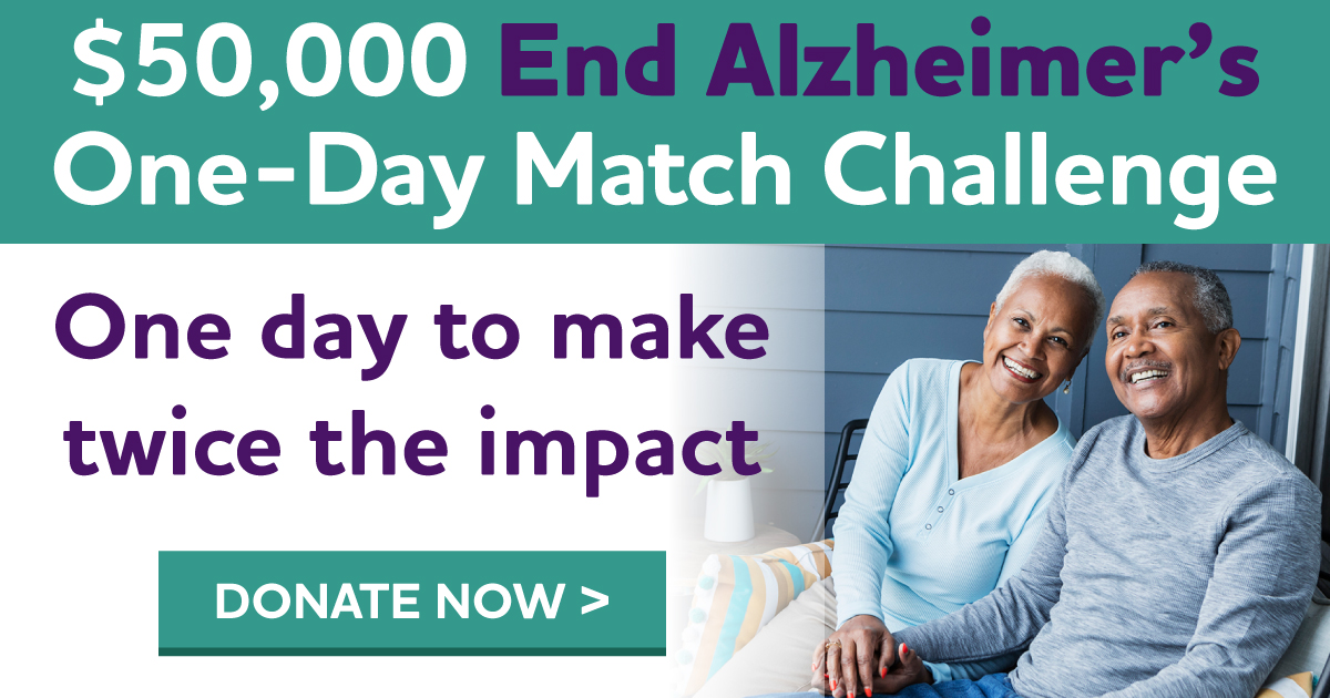 $50,000 End Alzheimer's One-Day Match Challenge