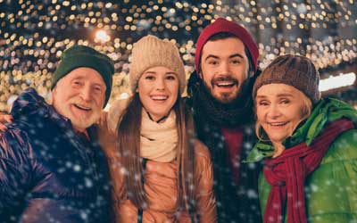 Family winter photograph