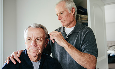 Man getting haircut