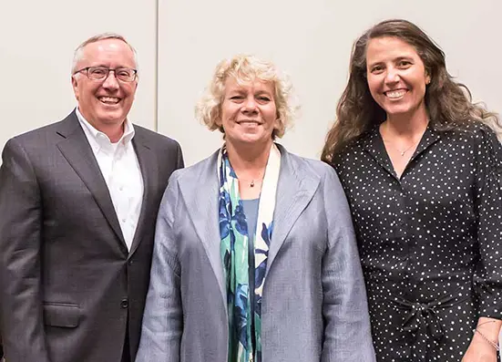 Picture of Fred Miller, Reisa Sperling, Mary Dalsin from the GHR Foundation