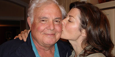 Amy Grant with her father