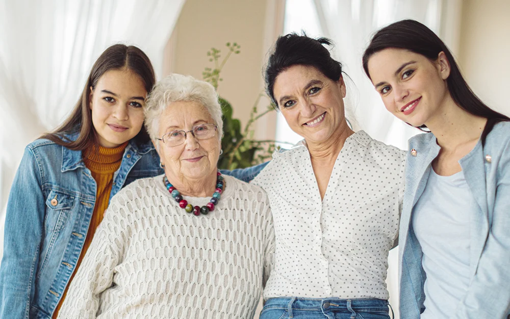 Family of 4 women