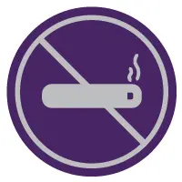 Símbolo de no fumar.